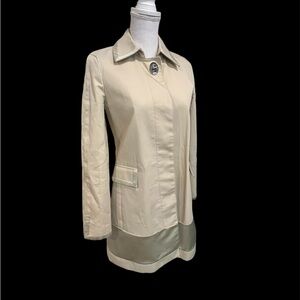 Vintage Beige COACH Sateen Trench Coat, MCM, Sz 2